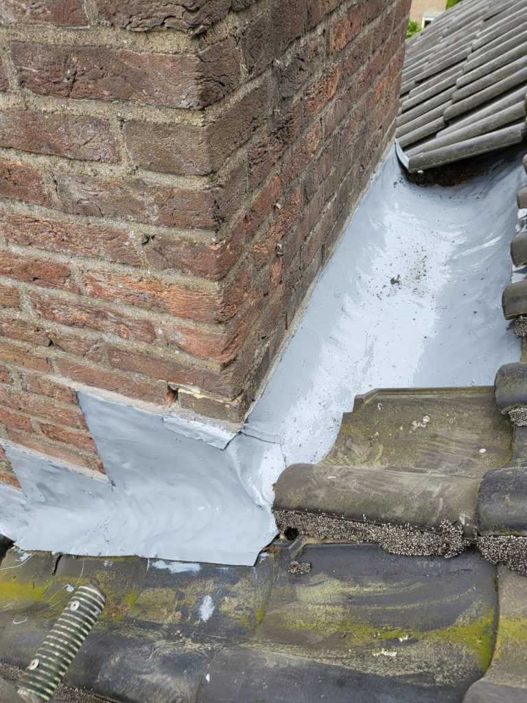 Schoorsteen loodslabbe